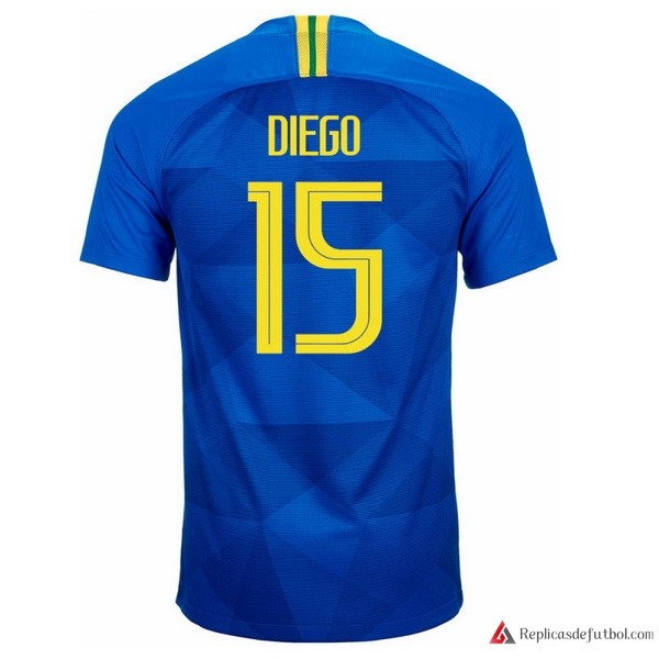 Camiseta Seleccion Brasil Segunda equipación Diego 2018 Azul